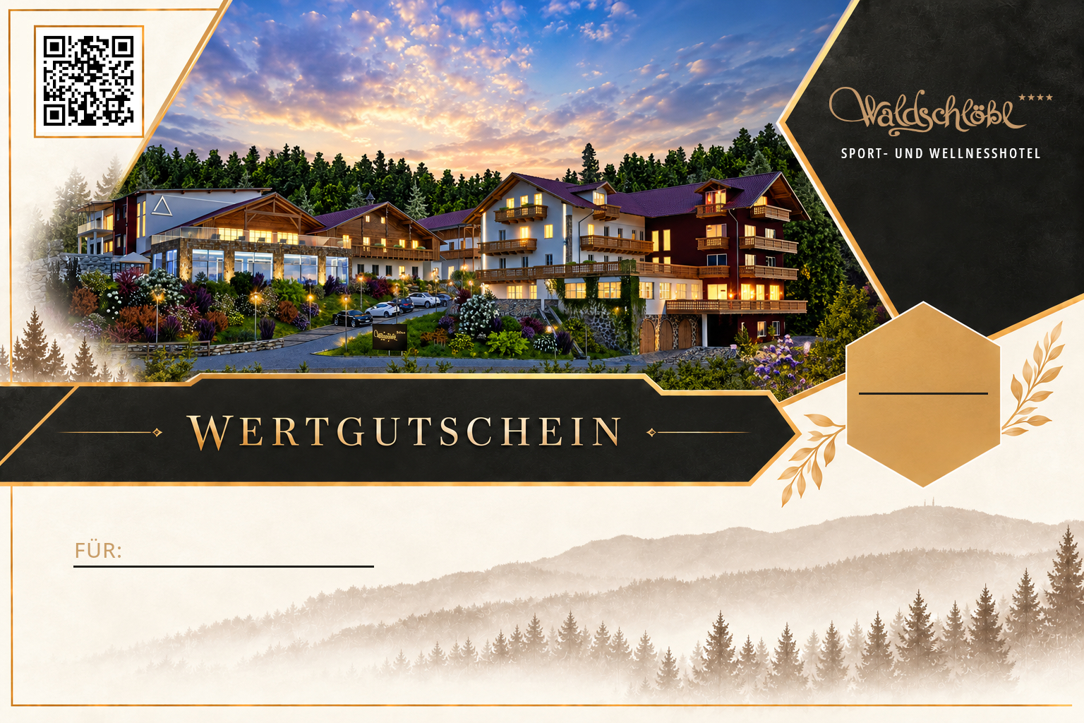Waldschlößl Wertgutschein zum Ausdrucken
